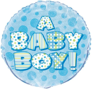 Prism "A Baby Boy!" Helium Foil Balloon - 18"