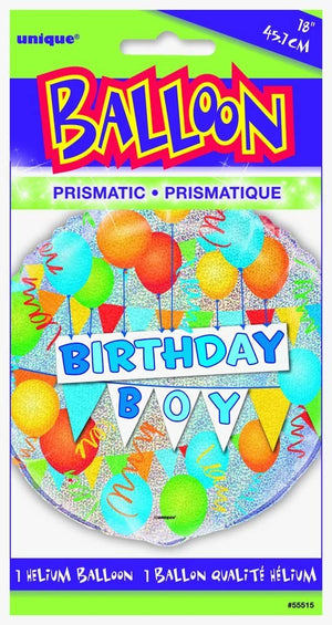 Prism "Birthday Boy" Helium Foil Balloon - 18"