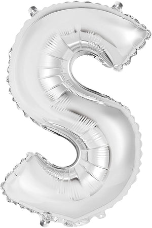Silver Letter Foil Balloons - 14"