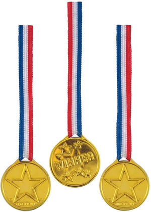 Winner Gold Medal Party Favours - Pack of 5