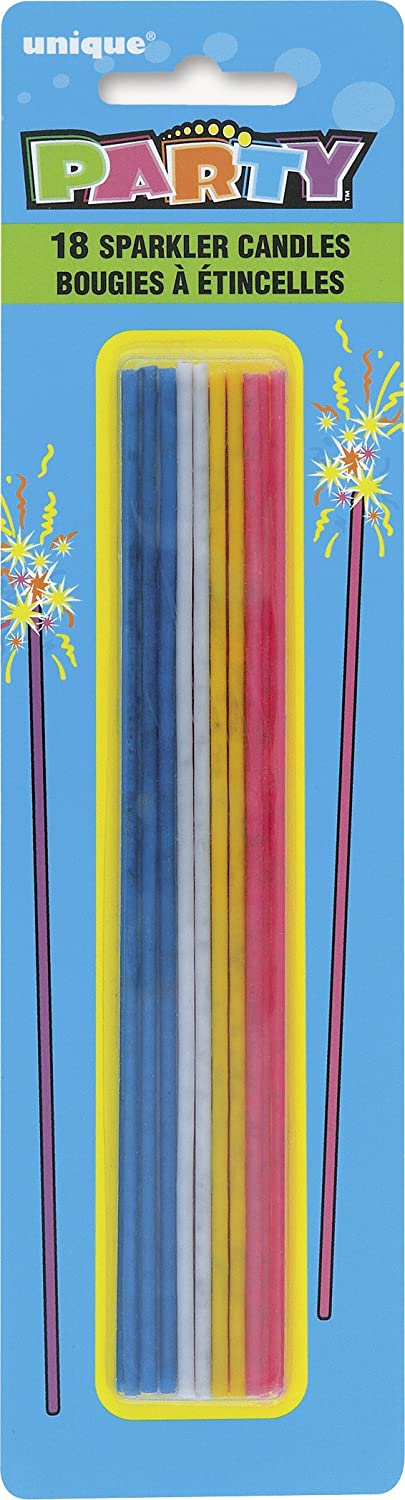 Candle Sparkler Sticks - Assorted Pack of 18