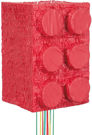 Piñata - Red Building Block (Pull String)