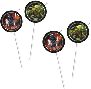 Heroes and Villains Star Wars Party Straws - Pack of 6
