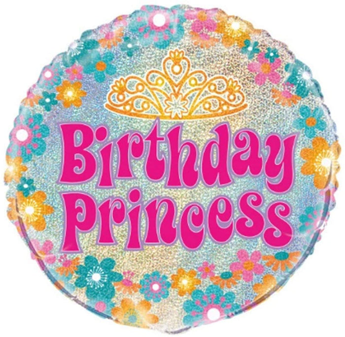 Prism "Birthday Princess" Helium Foil Balloon - 18"