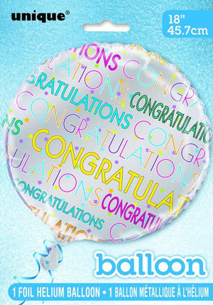 Bright Star "Congratulations" Helium Foil Balloon - 18"