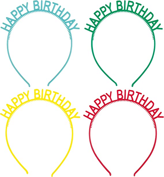 Assorted Colourful "Happy Birthday" Headband