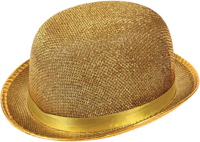 Bowler Hat - Gold Lurex (Adult)