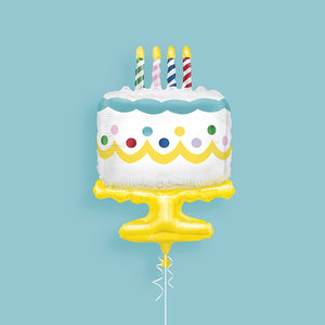 Giant Birthday Cake Helium Foil Balloon - 25"