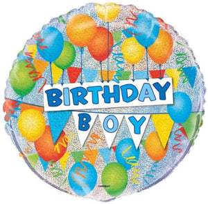 Prism "Birthday Boy" Helium Foil Balloon - 18"