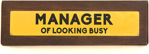 Wooden Desk Sign - "MANAGER"