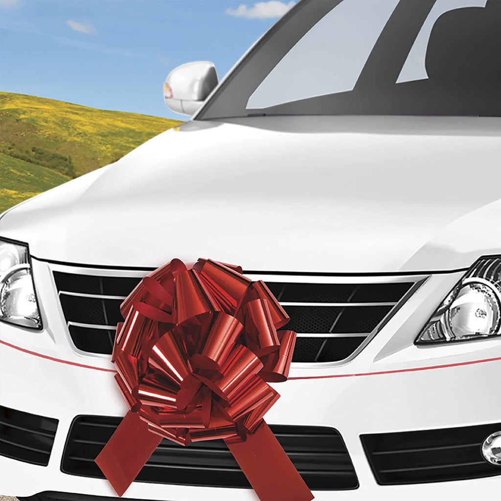 Giant Red Car Bow - 18"