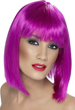 Glam Wig - Neon Purple (Adult)