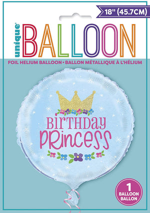 Magical "Birthday Princess" Helium Foil Balloon - 18"
