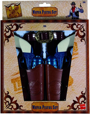 Western Water Pistol Set in Double Holsters - (Adult)