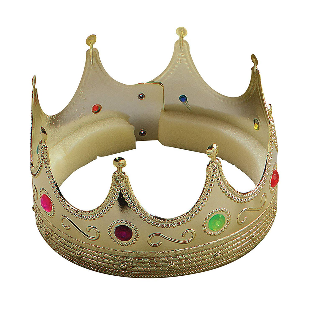 King’s Crown, Gold with Jewels - (Child)