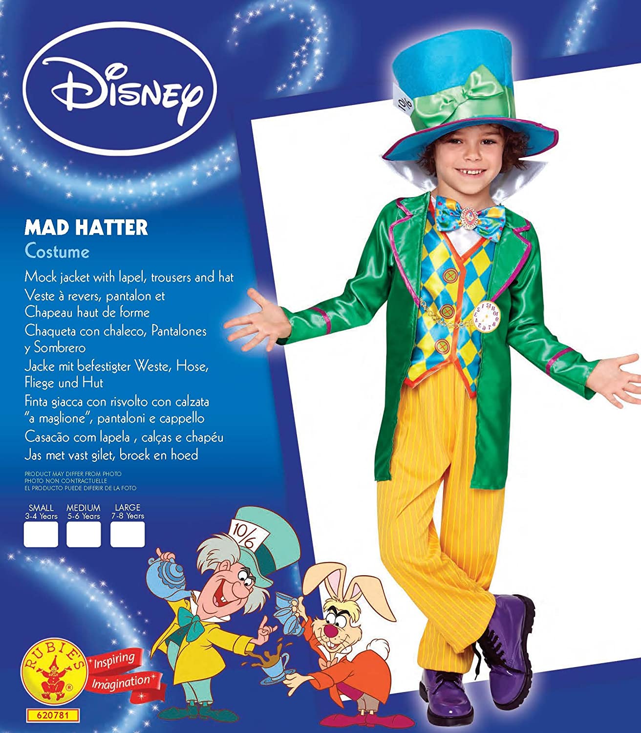 Mad Hatter Costume, Alice In Wonderland (Child)