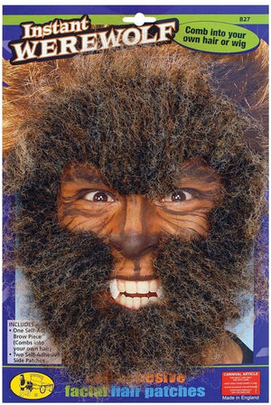 Instant Werewolf Face Hair Kit