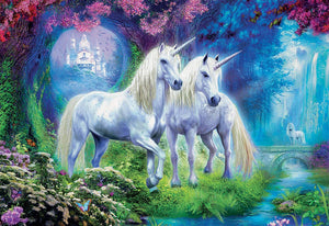 Unicorns In The Forest 500 Piece Jigsaw Puzzle
