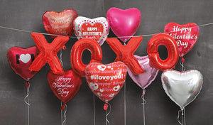 Red "I Love You" Heart Helium Foil Balloon - 18"