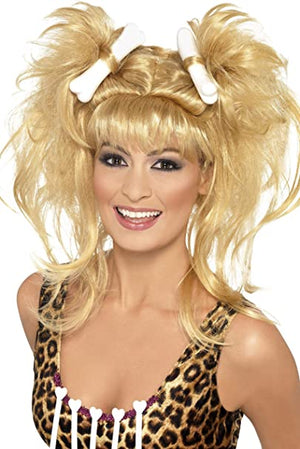 Crazy Cavegirl Bunches Wig - Blonde (Adult)