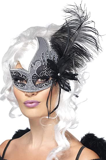 Dark Angel Mask - Black & Silver