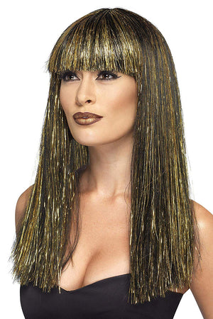 Egyptian Goddess Wig - Gold/Black (Adult)