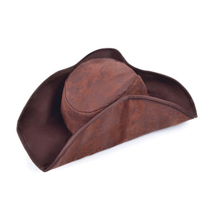 Pirate Hat, Distressed - Brown (Adult)