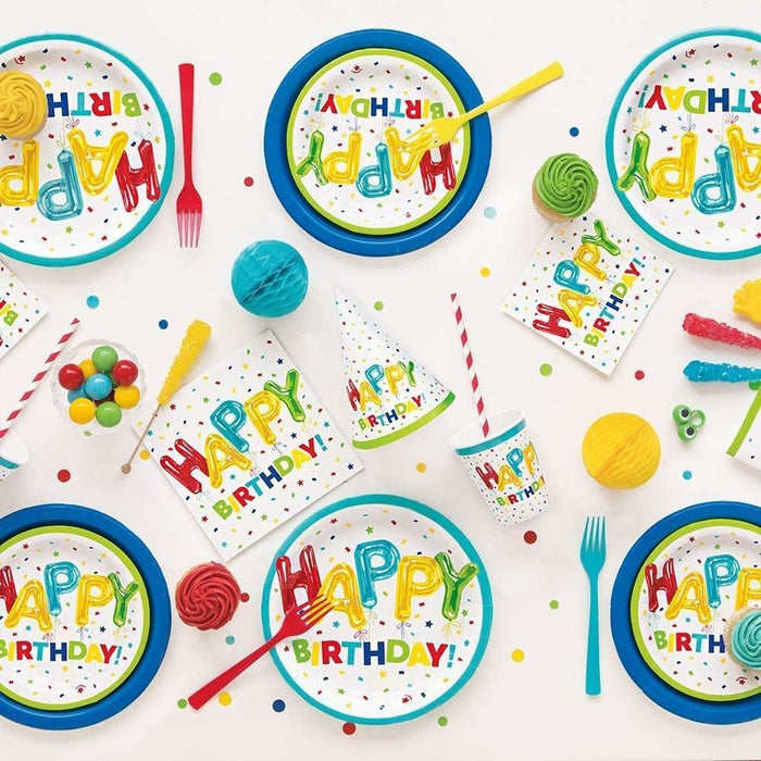 Happy Balloon Birthday Party Accessories & Tableware