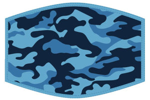 Face Protector (Kids) - Blue Camouflage