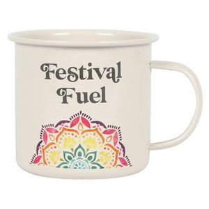 'Festival Fuel' Mandala - Enamel Mug
