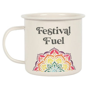 'Festival Fuel' Mandala - Enamel Mug