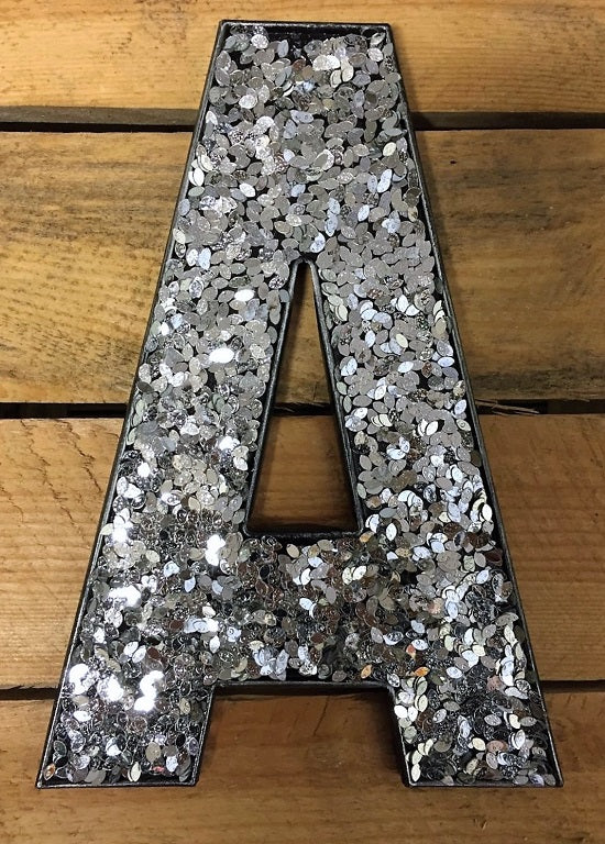 Glitter Letters - Silver