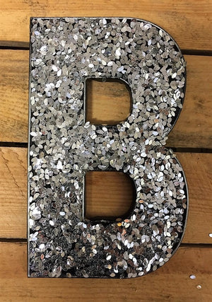 Glitter Letters - Silver