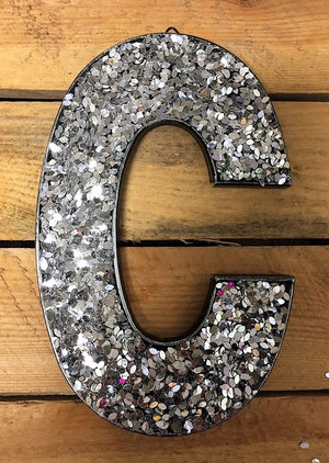 Glitter Letters - Silver