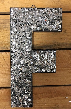 Glitter Letters - Silver