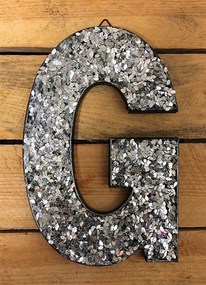 Glitter Letters - Silver