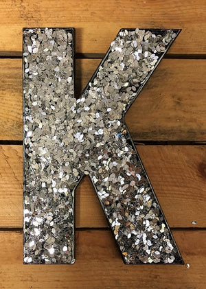 Glitter Letters - Silver