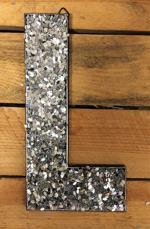 Glitter Letters - Silver