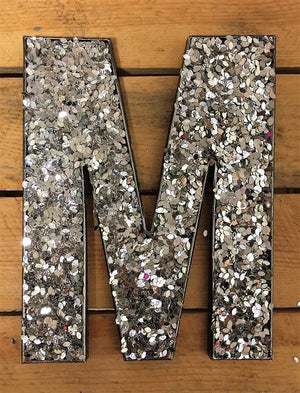 Glitter Letters - Silver