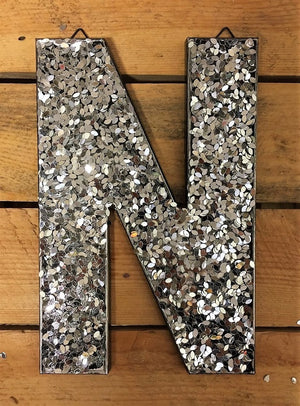 Glitter Letters - Silver