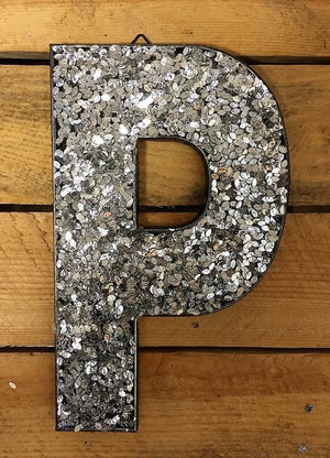 Glitter Letters - Silver