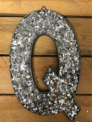 Glitter Letters - Silver