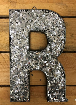 Glitter Letters - Silver