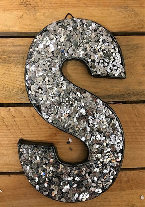 Glitter Letters - Silver