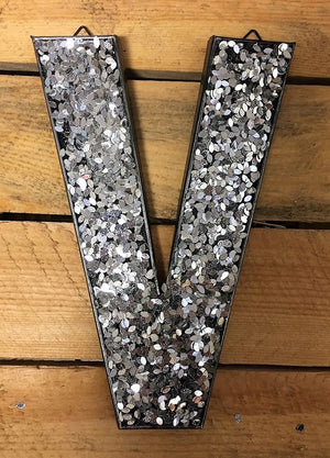 Glitter Letters - Silver