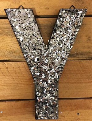 Glitter Letters - Silver