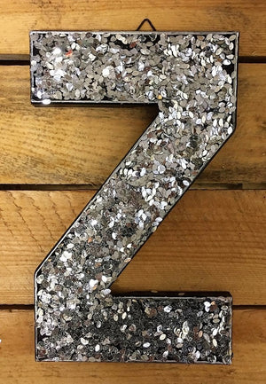 Glitter Letters - Silver