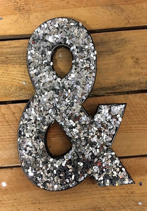 Glitter Letters - Silver