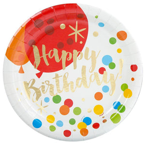 Glitzy Gold "Happy Birthday" Party Accessories & Tableware