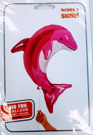 Pink Dolphin Helium Foil Balloon - 31"